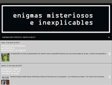 Tablet Screenshot of enigmasmisteriososeinexplicables.com